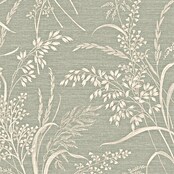 Grandeco Papel pintado de vinilo (Verde, Floral, 10 x 0,53 m) | BAUHAUS