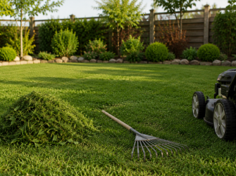 &Scaron;kropilnik zaliva trato po gnojenju na domačem vrtu.=