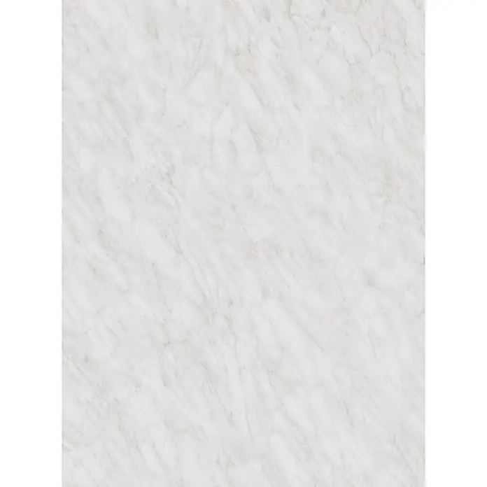 Arbeitsplatte - Marmor, 260 x 61 x 2,8 cm - Weiße Marmortextur mit zarter grauer Äderung.