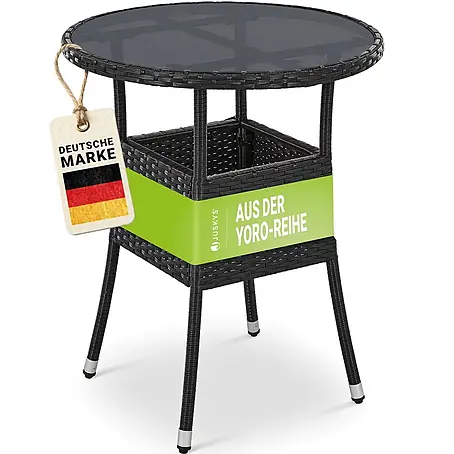 Juskys  Gartentisch rund Yoro