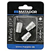 Matador Steckschlüsseleinsatz-Set (Innensechskant, 4mm, 5mm, 6mm)