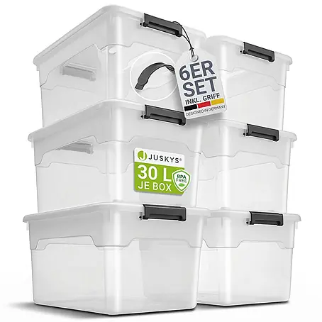 Juskys  Aufbewahrungsbox-Set Aufbewahrungsbox