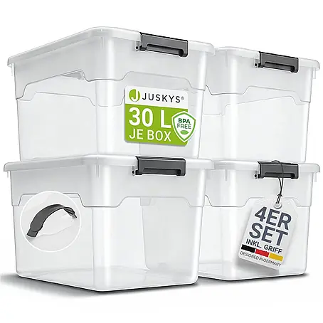 Juskys  Aufbewahrungsbox-Set Aufbewahrungsbox