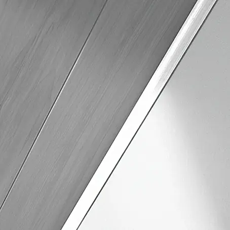 LOGOCLIC  Abdeckleiste Weiß Hochglanz