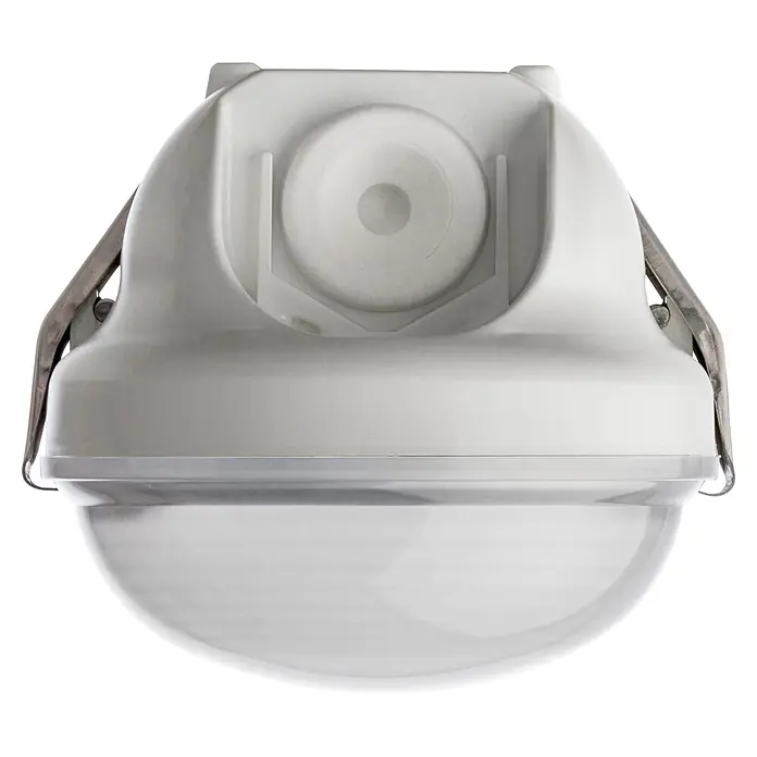 Pracht LED-Feuchtraumlichtleiste LUNA BL LED - L x B x H: 150 x 9 x 8 cm, Lichtfarbe: Neutralweiß, 47 W, IP65 - Weiße Industrieleuchte mit transparenter Kuppel und Metallbefestigungsclips.