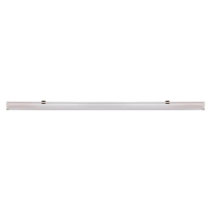 Pracht LED-Feuchtraumlichtleiste KATLA BL LED - L x B x H: 124 x 6,8 x 7,1 cm, Lichtfarbe: Neutralweiß, 20 W, IP65 - Weiße LED-Röhrenleuchte mit zwei Metallbefestigungsklammern.