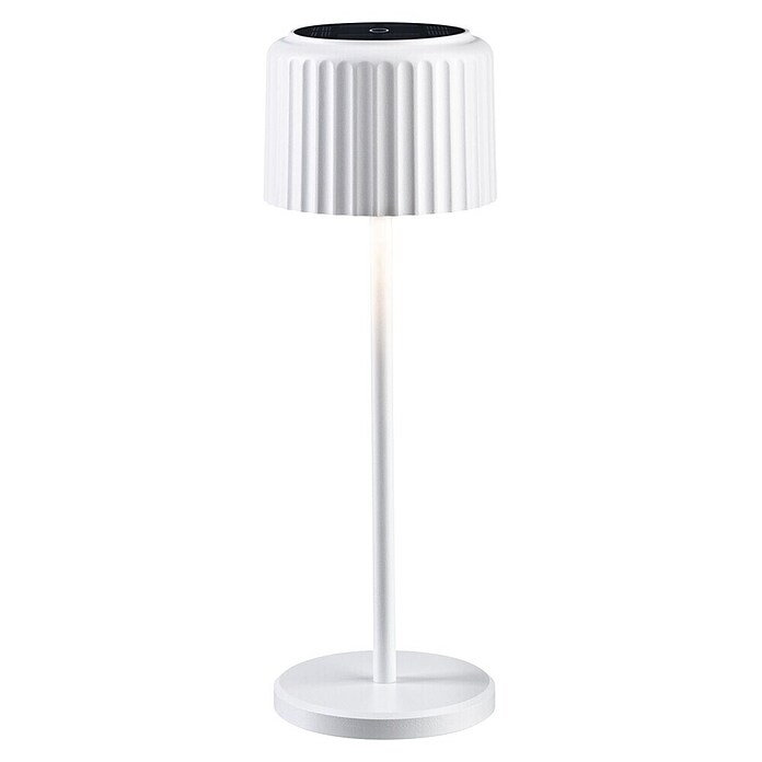 Paulmann Solar-Tischleuchte Else (Weiß, IP44, Ø x H: 102 x 305 mm) | BAUHAUS