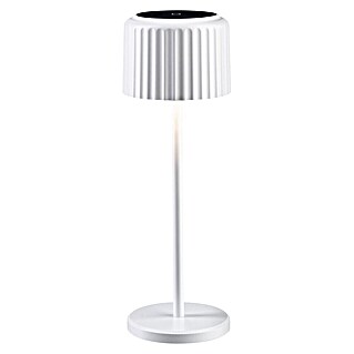 Paulmann Solar-Tischleuchte Else (Weiß, IP44, Ø x H: 102 x 305 mm)