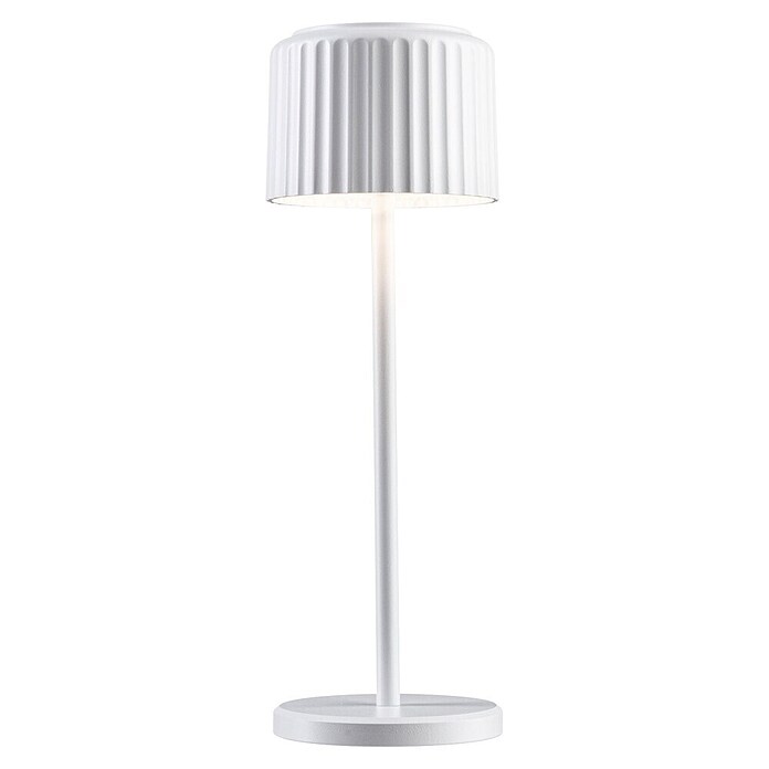 Paulmann Solar-Tischleuchte Else (Weiß, IP44, Ø x H: 102 x 305 mm) | BAUHAUS