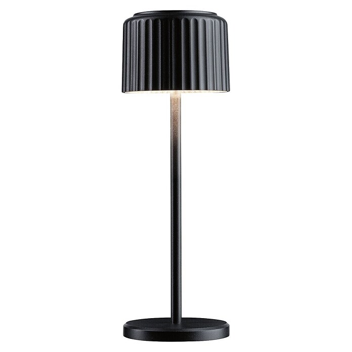 Paulmann Solar-Tischleuchte Else (Schwarz, IP44, Ø x H: 102 x 305 mm) | BAUHAUS
