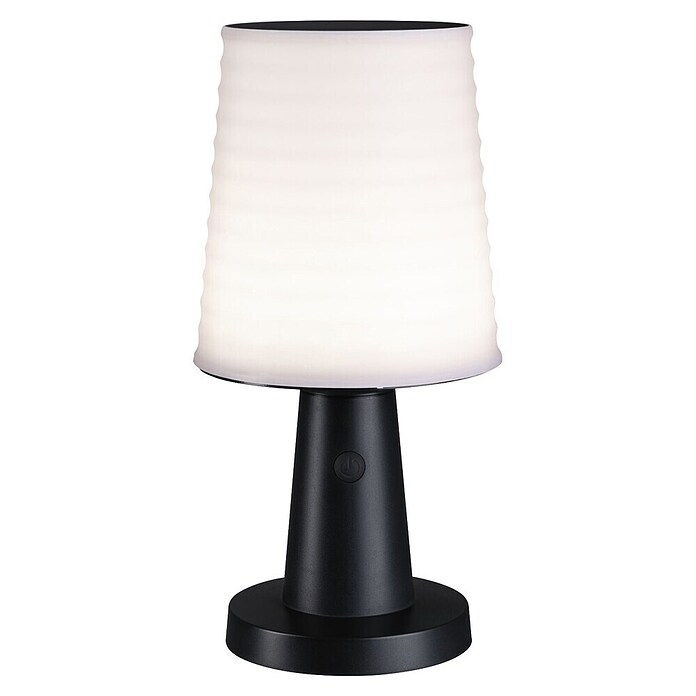 Paulmann Lámpara de sobremesa solar Ilanga (Potencia máx. del sistema: 32 W, Gris/ Blanco) | BAUHAUS