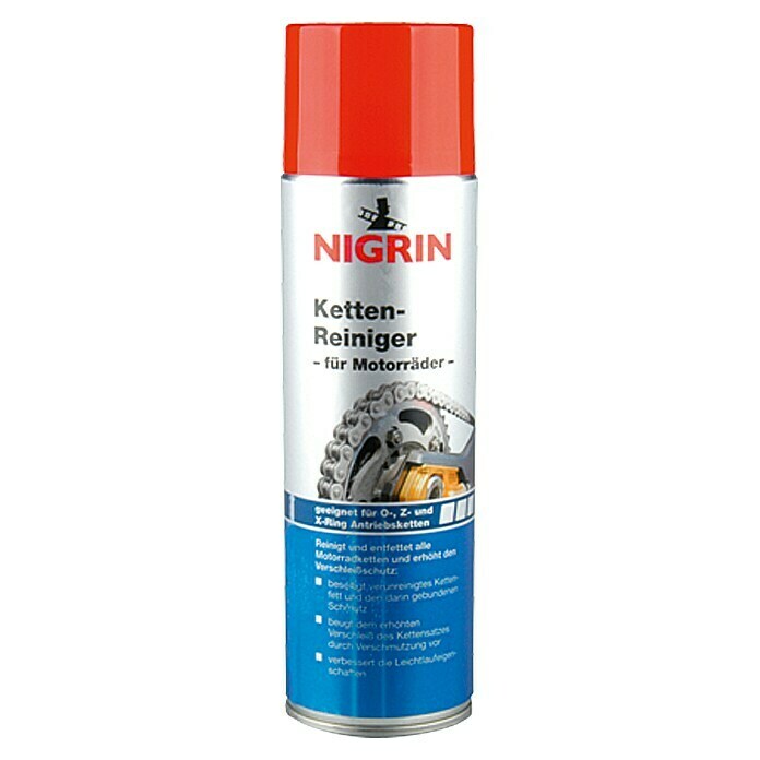 Nigrin Kettenreiniger  (500 ml, Geeignet für: O-, Z- und X-Ring-Antriebsketten)