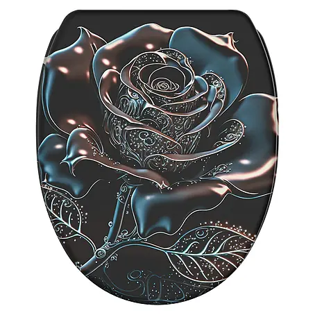 SANILO  WC-Sitz Black Rose mit Schnellverschluss