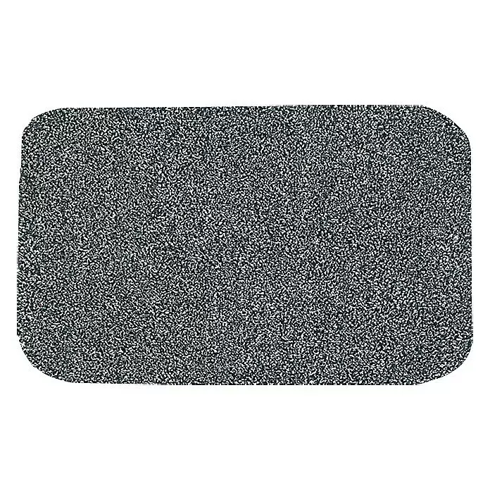 Astra Felpudo Entra Absorbente - Antracita, 75 x 130 cm, Material capa útil: 100% algodón - Alfombra granular gris oscuro con esquinas redondeadas.
