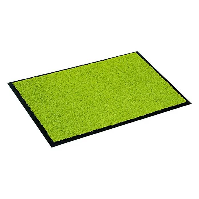 Astra Schmutzfangmatte Proper Tex - Grün, 40 x 60 cm, Material Nutzschicht: 100 % Polyamid - Grüner Kunstrasen-Fußabtreter mit schwarzem Rand. Ideal für den Eingangsbereich oder die Terrasse, um Schmutz und Feuchtigkeit fernzuhalten.