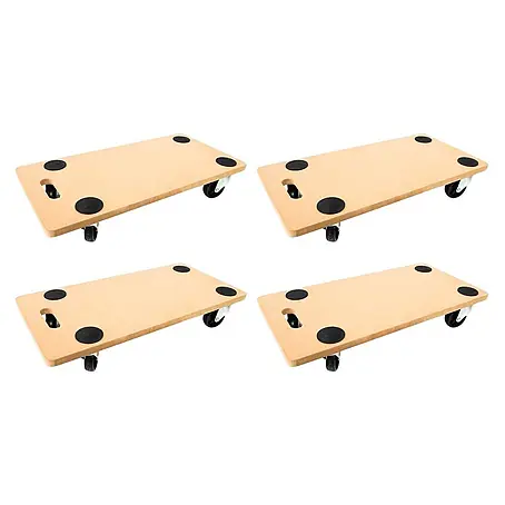 Proregal  Transportroller HERCULES 4 Stück MDF Holzplatte
