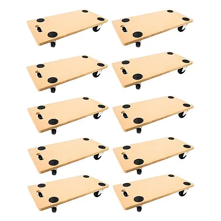 Proregal  Transportroller HERCULES 10 Stück MDF Holzplatte