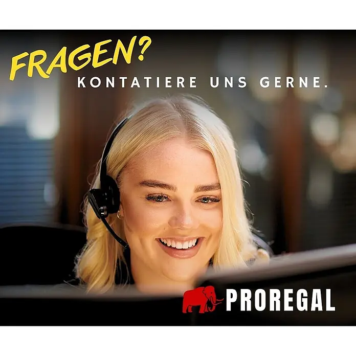 Proregal Transportroller HERCULES Rund MDF Holzplatte - Traglast: 100 kg, Holz - Lächelnde Kundenberaterin mit Headset, bereit zu helfen.