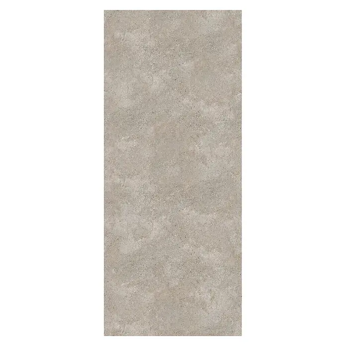 Grosfillex Wandpaneel Element 3D - Grigio Matt, 2.600 x 375 x 8 mm - Hellgraue Beton- oder Steinstruktur mit feinen Zuschlägen.