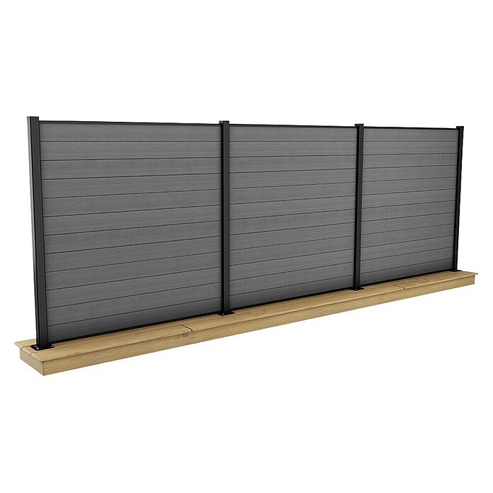 Keter Element ograde Evotech  (Š x V: 60,2 x 6,3 cm, Antracit, 3 -dij.) | BAUHAUS
