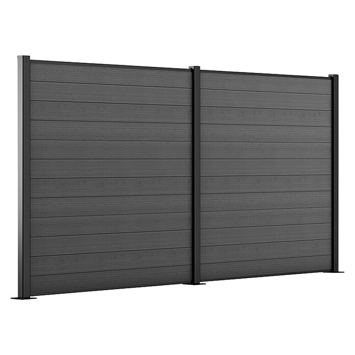 Keter Element ograde Evotech  (Š x V: 60,2 x 6,3 cm, Antracit, 3 -dij.) | BAUHAUS