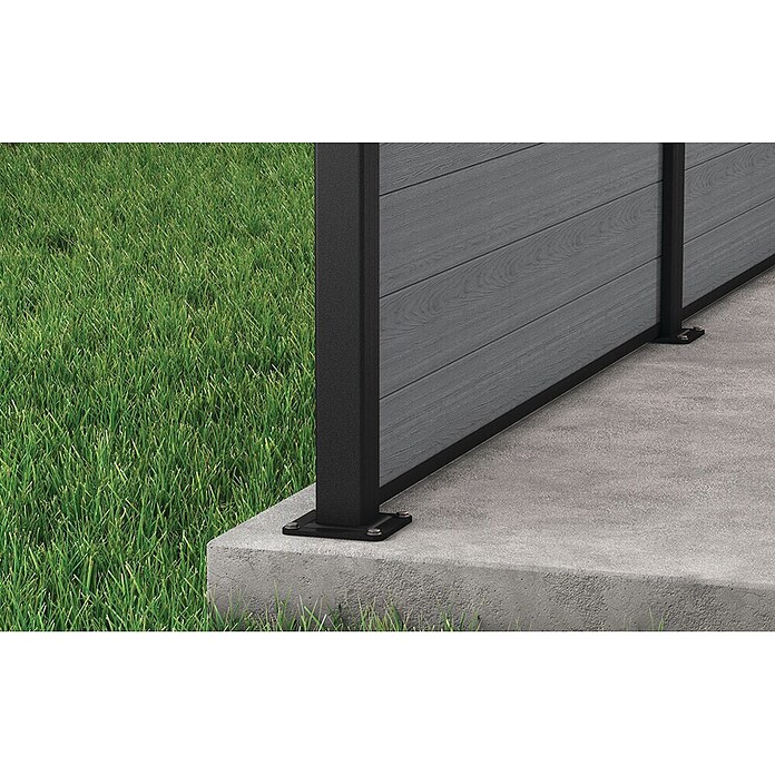 Keter Element ograde Evotech  (Š x V: 60,2 x 6,3 cm, Antracit, 3 -dij.) | BAUHAUS