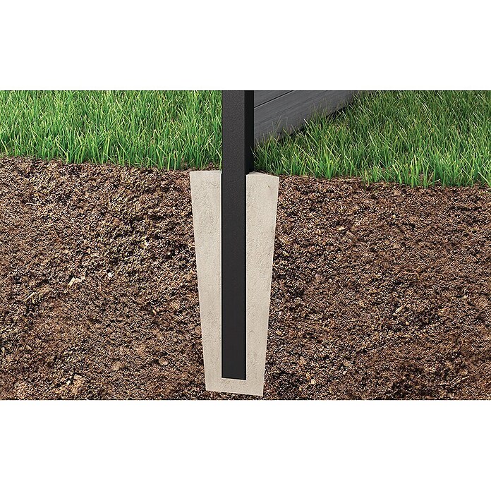 Keter Element ograde Evotech  (Š x V: 60,2 x 6,3 cm, Antracit, 3 -dij.) | BAUHAUS