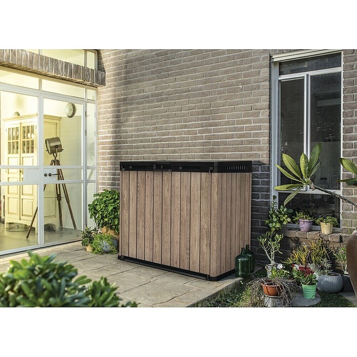 Keter Vrtna kutija za pohranu Ashwood  (Smeđa, Plastika) | BAUHAUS