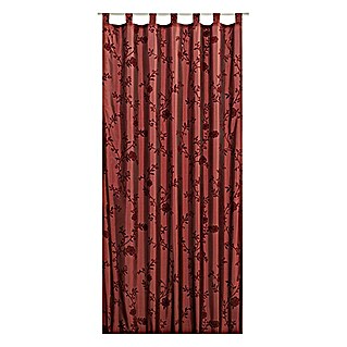 Elbersdrucke Schlaufenschal Bonjour Taft (140 x 255 cm, 100 % Polyester, Rot)