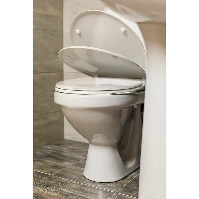 Straniščna deska  (Duroplast, Bela, Š x Do: 37,8 x 43,7 cm) | 3791 - WC-Sitz Polyresin | DADI - WC-Sitze | DAD - Badausstattung | DA - Badausstattung/Bäderwelt | D - Sanitär | BAUHAUS