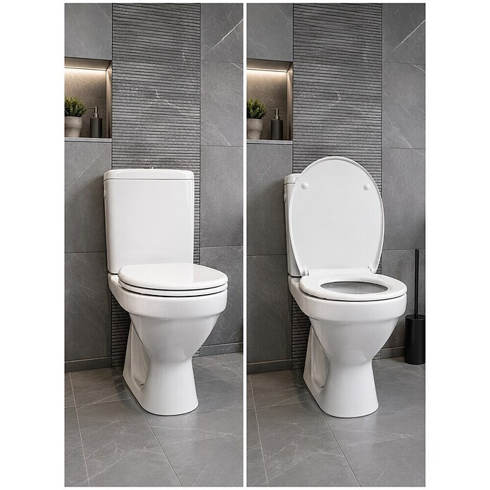 Straniščna deska  (Duroplast, Bela, Š x Do: 37,8 x 43,7 cm) | 3791 - WC-Sitz Polyresin | DADI - WC-Sitze | DAD - Badausstattung | DA - Badausstattung/Bäderwelt | D - Sanitär | BAUHAUS