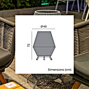 New Garden Conta Lámpara de pie para exterior 70 (9 W, Blanco cálido, 48 x 48 x 72 cm, Con bombillas) | BAUHAUS
