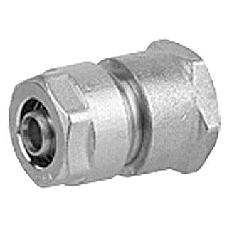 Schraubkupplung (Durchmesser: 20 mm, Innengewinde: ½″, Vernickelt)