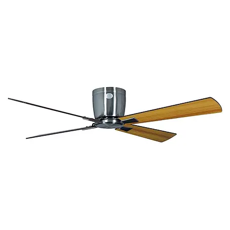 Vam  Deckenventilator Energiespar Deckenventilator LUNA 132 cm Nickel Teak-Rosenholzflügel