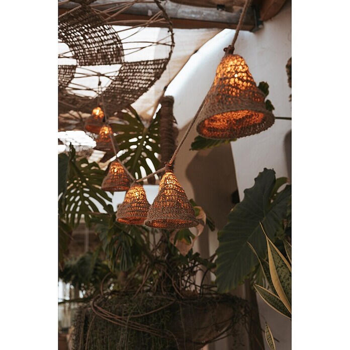 New Garden Guirnalda solar LED Maro (8 m, Para exterior, Blanco cálido, 10 ud.) | BAUHAUS