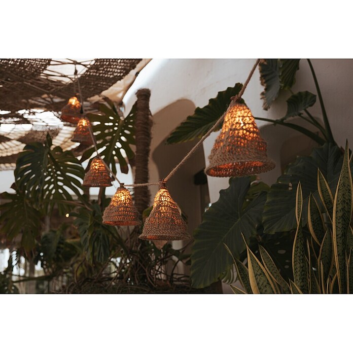 New Garden Guirnalda solar LED Maro (8 m, Para exterior, Blanco cálido, 10 ud.) | BAUHAUS