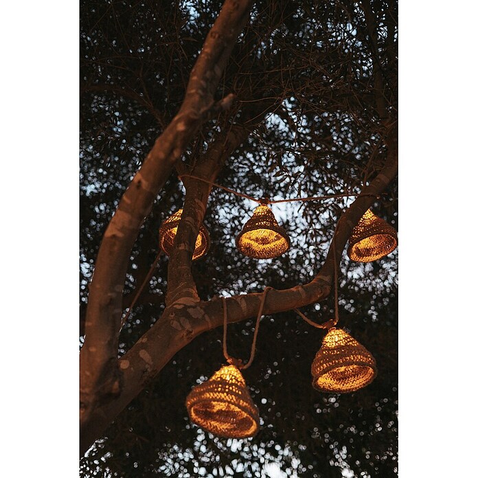 New Garden Guirnalda solar LED Maro (8 m, Para exterior, Blanco cálido, 10 ud.) | BAUHAUS