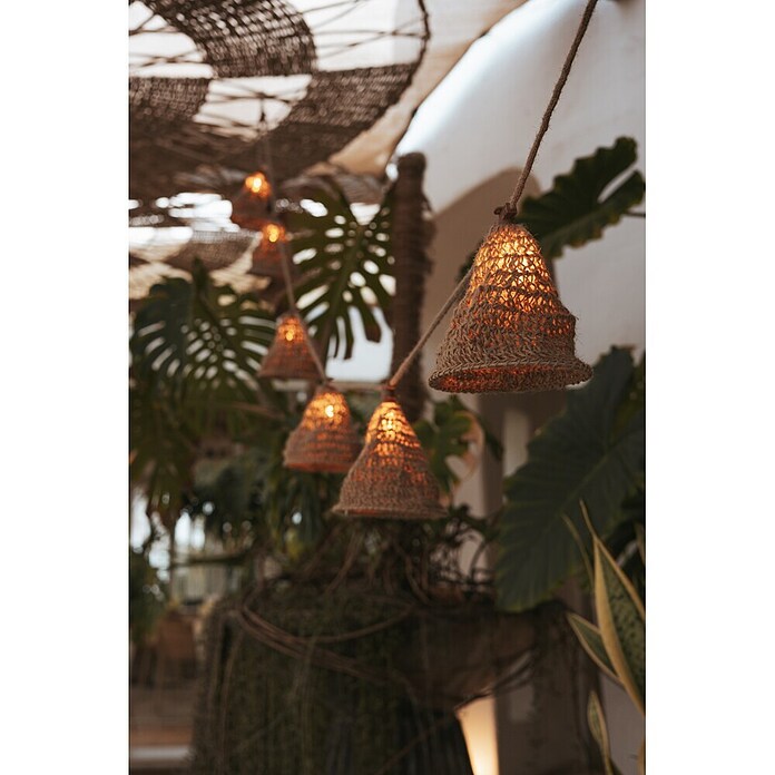 New Garden Guirnalda solar LED Maro (8 m, Para exterior, Blanco cálido, 10 ud.) | BAUHAUS