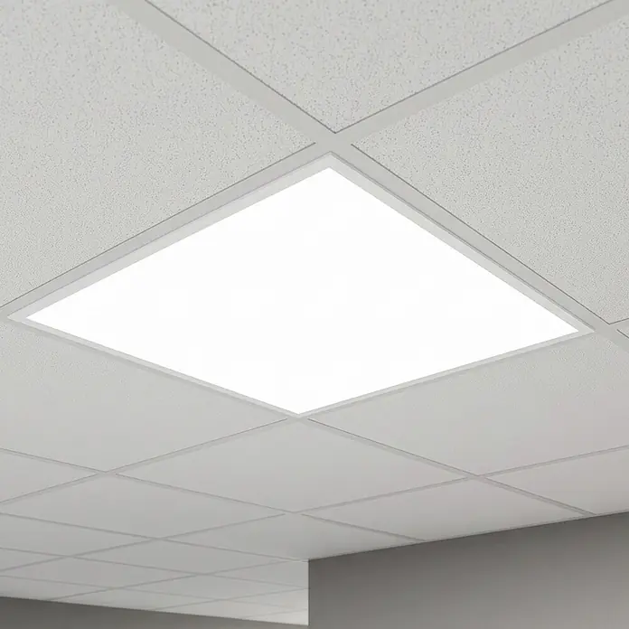 Eglo LED-Panel Zerbi - 6,5 W, L x B x H: 59,5 x 59,5 x 7 cm, Weiß, Neutralweiß - Bildausschnitt