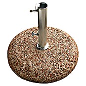 Betonski stalak od šljunka (31 kg, Promjer: 50 cm, Bijela/crvena, Bez ručke)