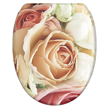 SANILO  WC-Sitz Rosa Rose mit Schnellverschluss