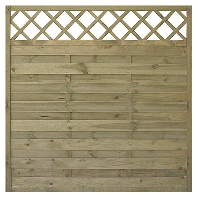 Panelna ograja Roma  (Š x V: 180 x 180 cm, Les, Zelene barve) | 7411 - Lamellenzäune/Dichtzäune | IAGB - Gartenholz | IAG - Außenbereichsausstattung | IA - Gartenhartware | I - Stadtgarten | BAUHAUS