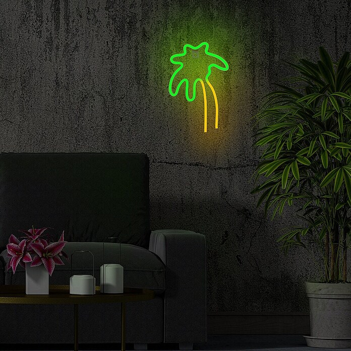 Lámpara LED decorativa Palmera (4,4 W, Palmera, An x Al: 18 x 26,2 cm) | BAUHAUS