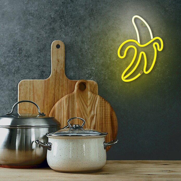 Lámpara LED decorativa Banana (Blanco/Amarillo, Banana, An x Al: 19,6 x 28,5 cm) | BAUHAUS