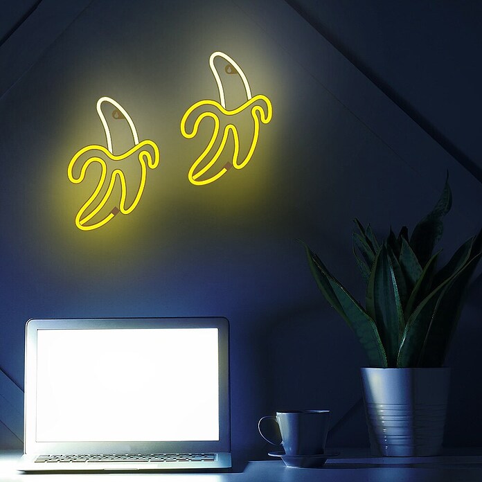 Lámpara LED decorativa Banana (Blanco/Amarillo, Banana, An x Al: 19,6 x 28,5 cm) | BAUHAUS