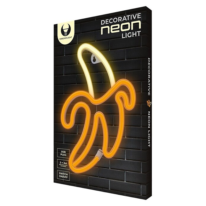 Lámpara LED decorativa Banana (Blanco/Amarillo, Banana, An x Al: 19,6 x 28,5 cm) | BAUHAUS