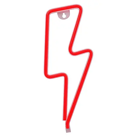 Lámpara LED decorativa Rayo Rojo