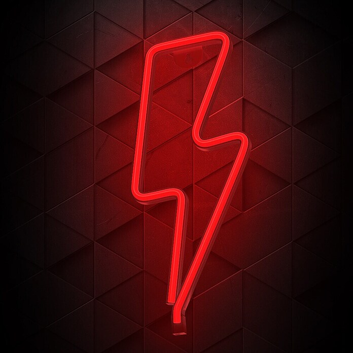 Lámpara LED decorativa Rayo Rojo (1,32 W, Blanco, Rayo Rojo, An x Al: 13 x 34 cm) | BAUHAUS