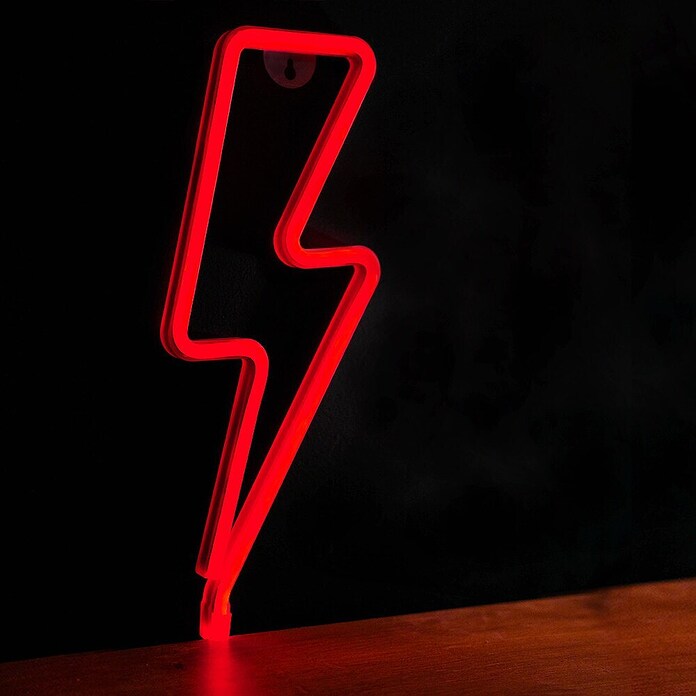 Lámpara LED decorativa Rayo Rojo (1,32 W, Blanco, Rayo Rojo, An x Al: 13 x 34 cm) | BAUHAUS