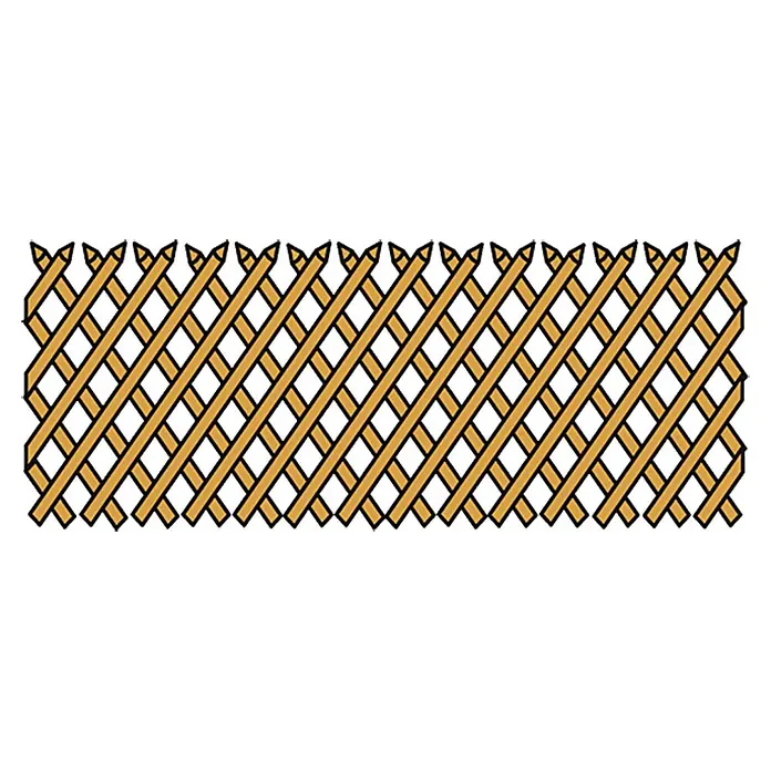 Joda Jägerzaun - 250 x 80 cm - Ein dekorativer Lattenzaun, ideal zur Abgrenzung und Verschönerung Ihres Gartens. Natürliche Optik mit präziser Verarbeitung.